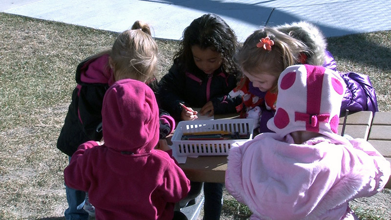 Well designed outdoor learning area